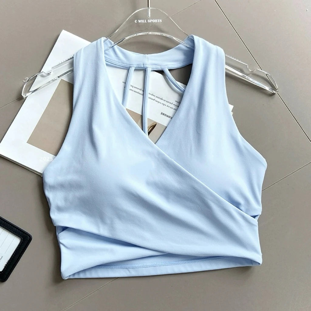 Shockproof Seamless Sexy Padded Athletic Sport Bra Women Backless Workout Gym Anti-Shock Yoga Crop Top Fitness Bra Suits