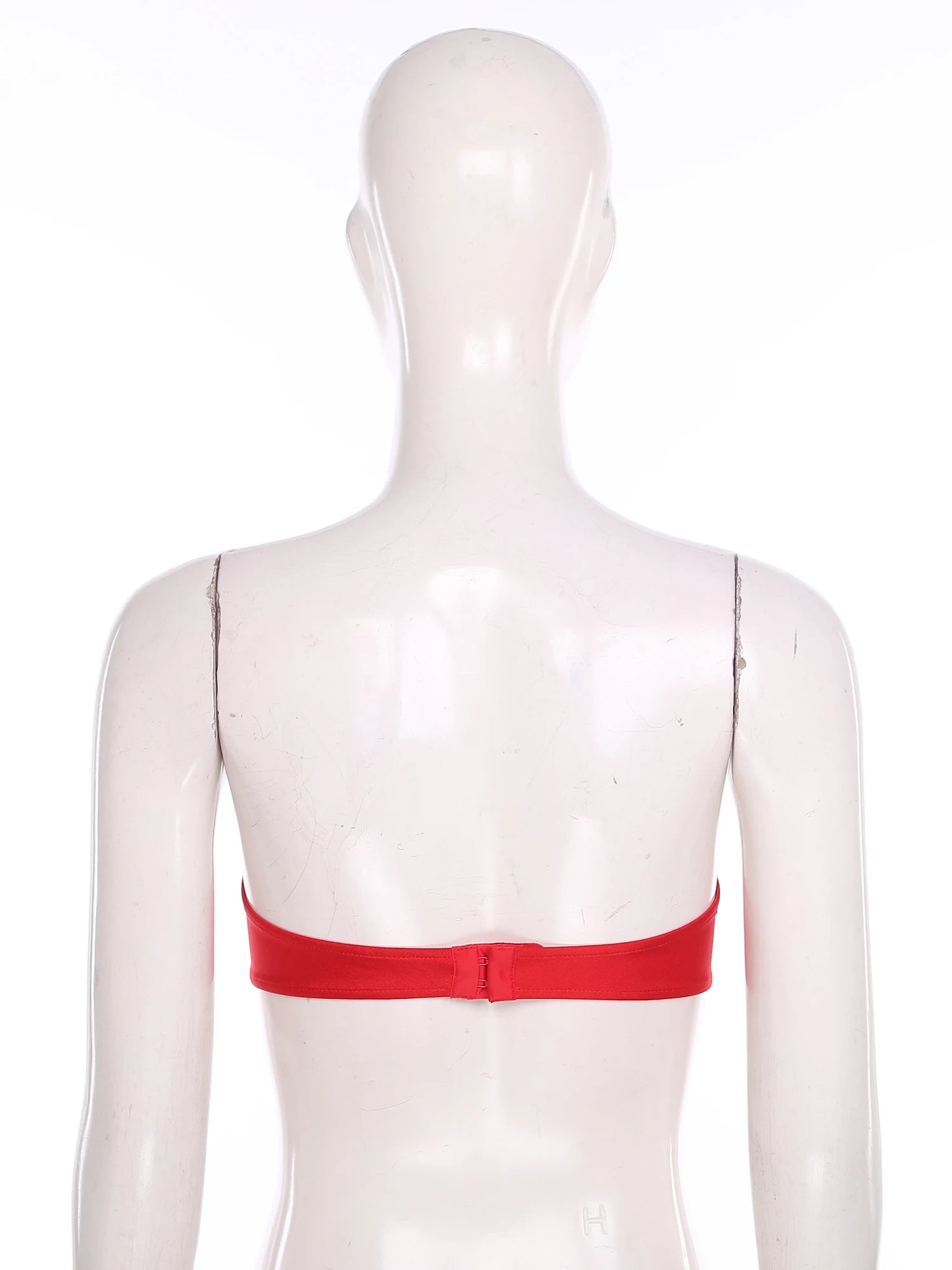 Womens See Through Strapless Cupless Bra Push Up Open Nipple Underwired Bra Lingerie Tube Top Hollow Out Push Up Balconette Bras