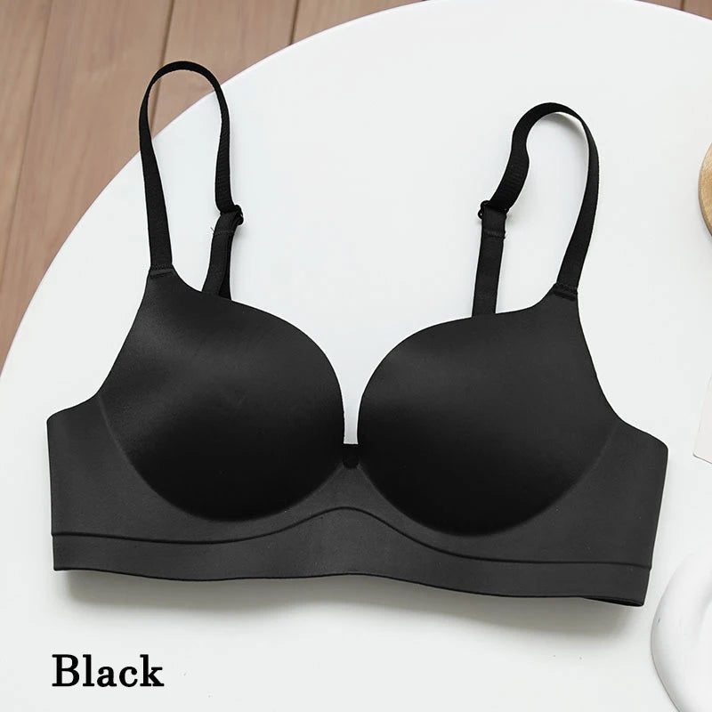 FINETOO Wireless Seamless T-Shirt Bra – Smooth Padded Adjustable Everyday