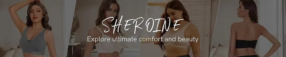 Sheroine Lace Underwire Bra, Floral Minimizer Full Coverage Non-Padded Bras for Women Everyday Comfort T-Shirt Support