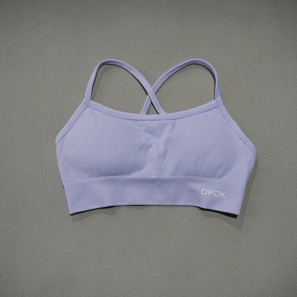 DFDK Women Seamless Cross Back Yoga Bra Wirefree Push Up Sports Top Removable Pad Breathable Shockproof Fitness Gym Daily Wear