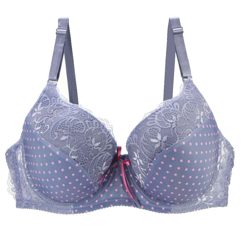 DaiNaFang Lace Push-Up Bra – Full Cup Underwire B C D E