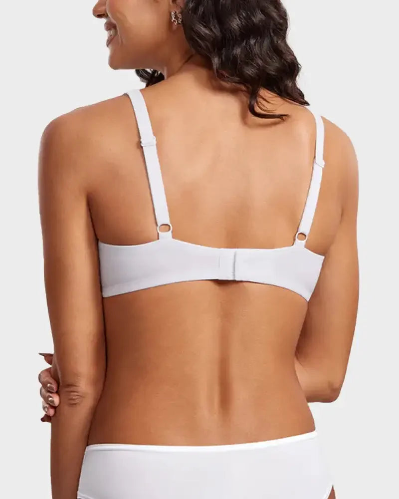 Large Size Underwire Balconette Bra – Seamless Unlined No-Trace Sport Yoga