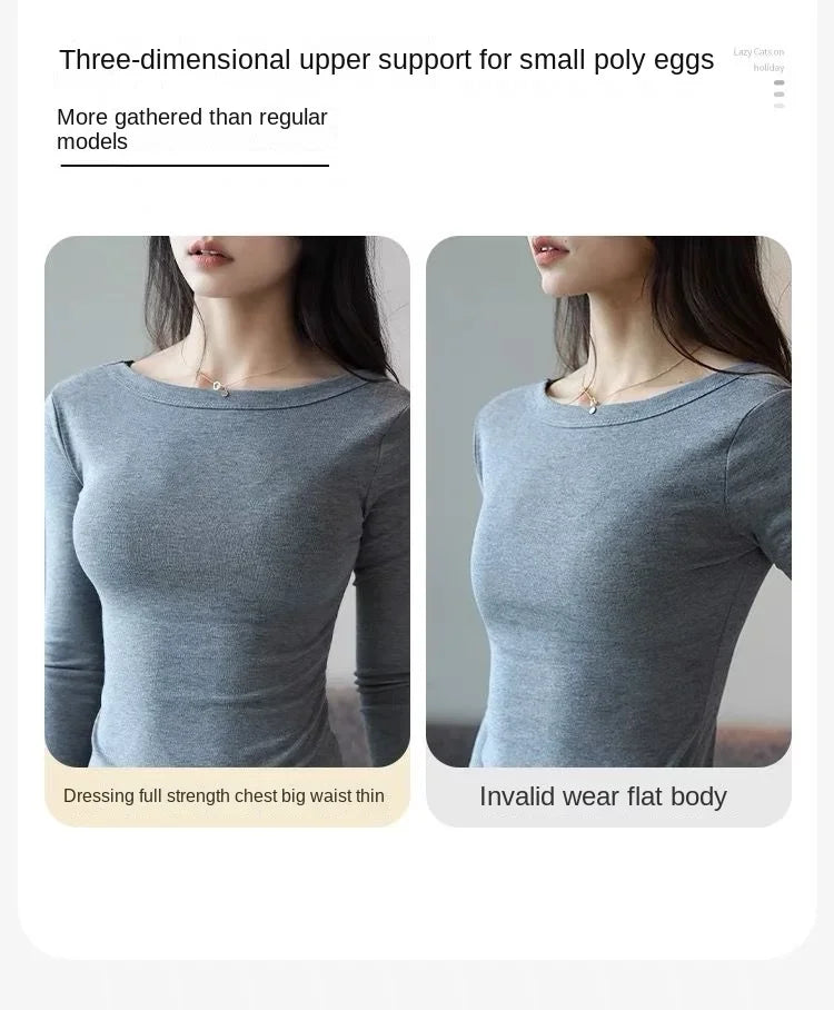 New 2025 10cm Push up Bra for Small Breasts CE Certified Ultra Thick Seamless T-Shirt Bra with 3D Memory Foam Cups