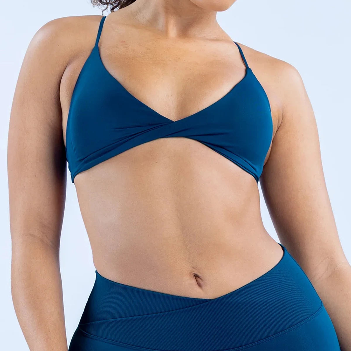 Vision Twist Front Sports Bra High Support Women Gym Clothes Fitness Underwear Push Up Seamless Yoga Bra Workout Yoga Top