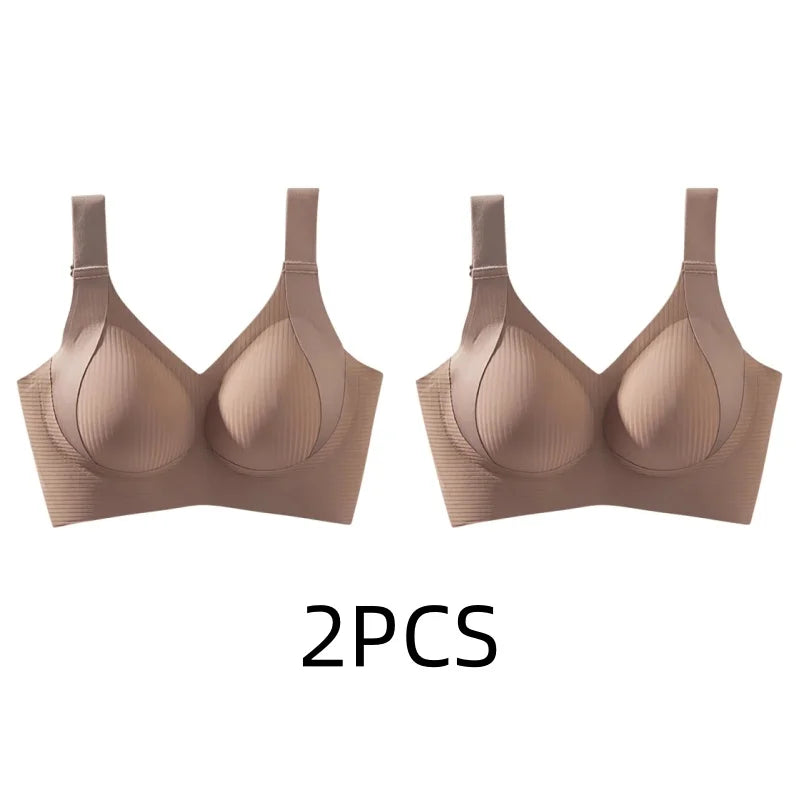 Two beige bras on a white background with '2PCS' text below.