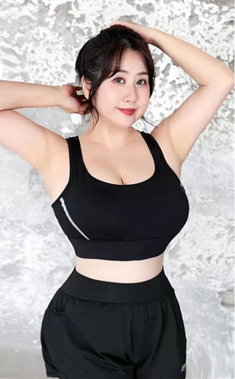 Cloud Hide High Impact Sports Bra – Plus Size Shockproof Yoga Tank S–5XL