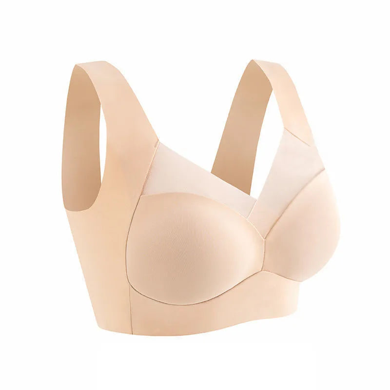 2-Pack Plus Size Lace Sports Bra – Seamless Wireless Gather Bralette