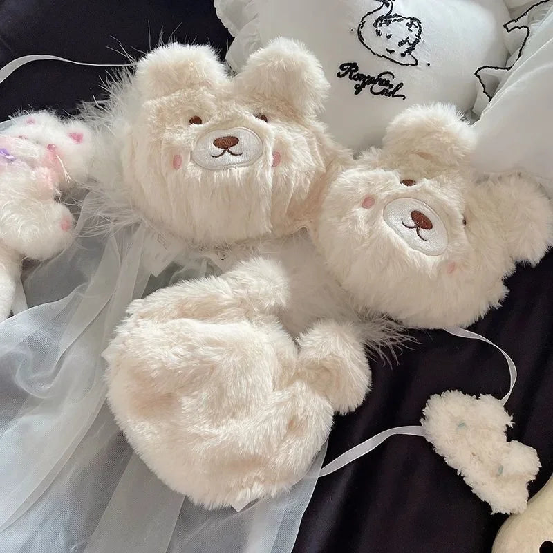 Cute Bear Japanese Lingerie Bra – Plush Cartoon Wire-Free Comfortable