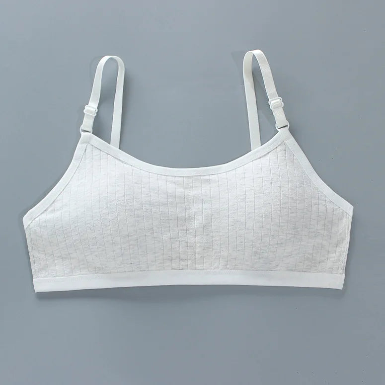 Girls Training Bras 4-Pack – Seamless Soft Cotton Vest Bra (Ages 8–20)