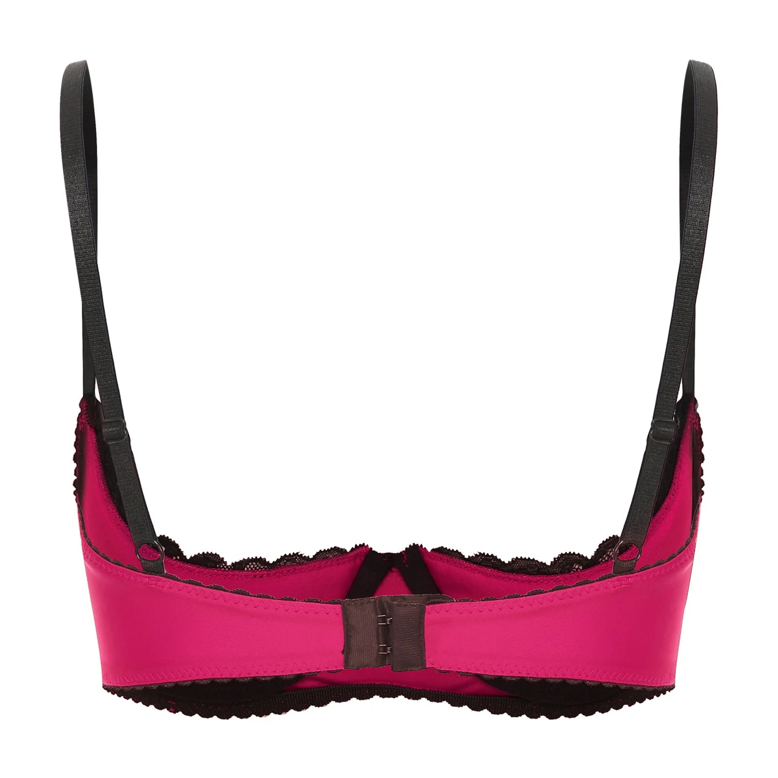 Women Sexy Open Cups Bra Tops Exposed Nipples Balconette Lingerie Contrast Lace Push Up Underwire Brassiere Underwear Nightwear