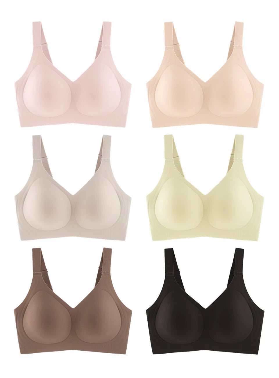 FallSweet Plus Size Push-Up Bra – Seamless Wireless Full Cup