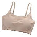 Ice Silk Wave Hem Seamless Bra – Wire-Free Invisible T-Shirt Bralette S–XXL