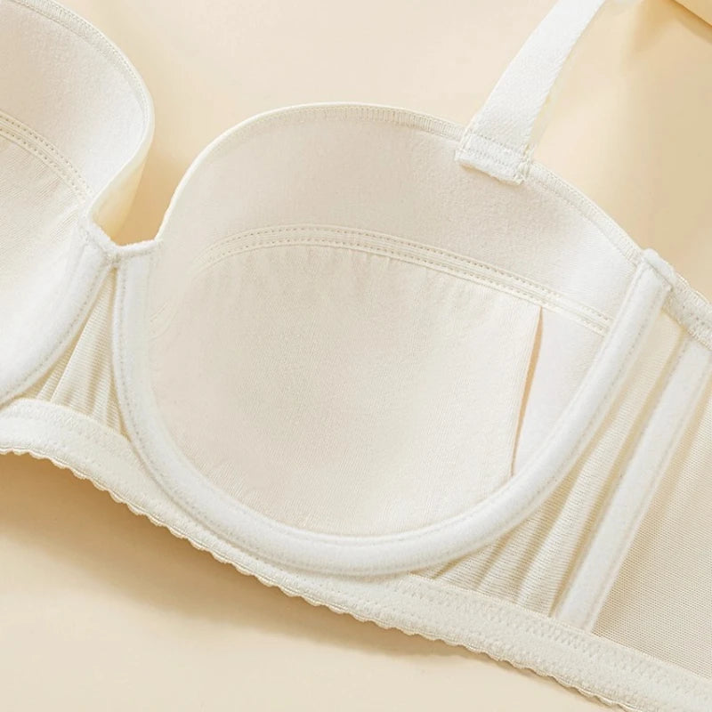 Smooth Minimizer Bra – Full Coverage Side Support Anti-Sagging Wireless 70A–100H