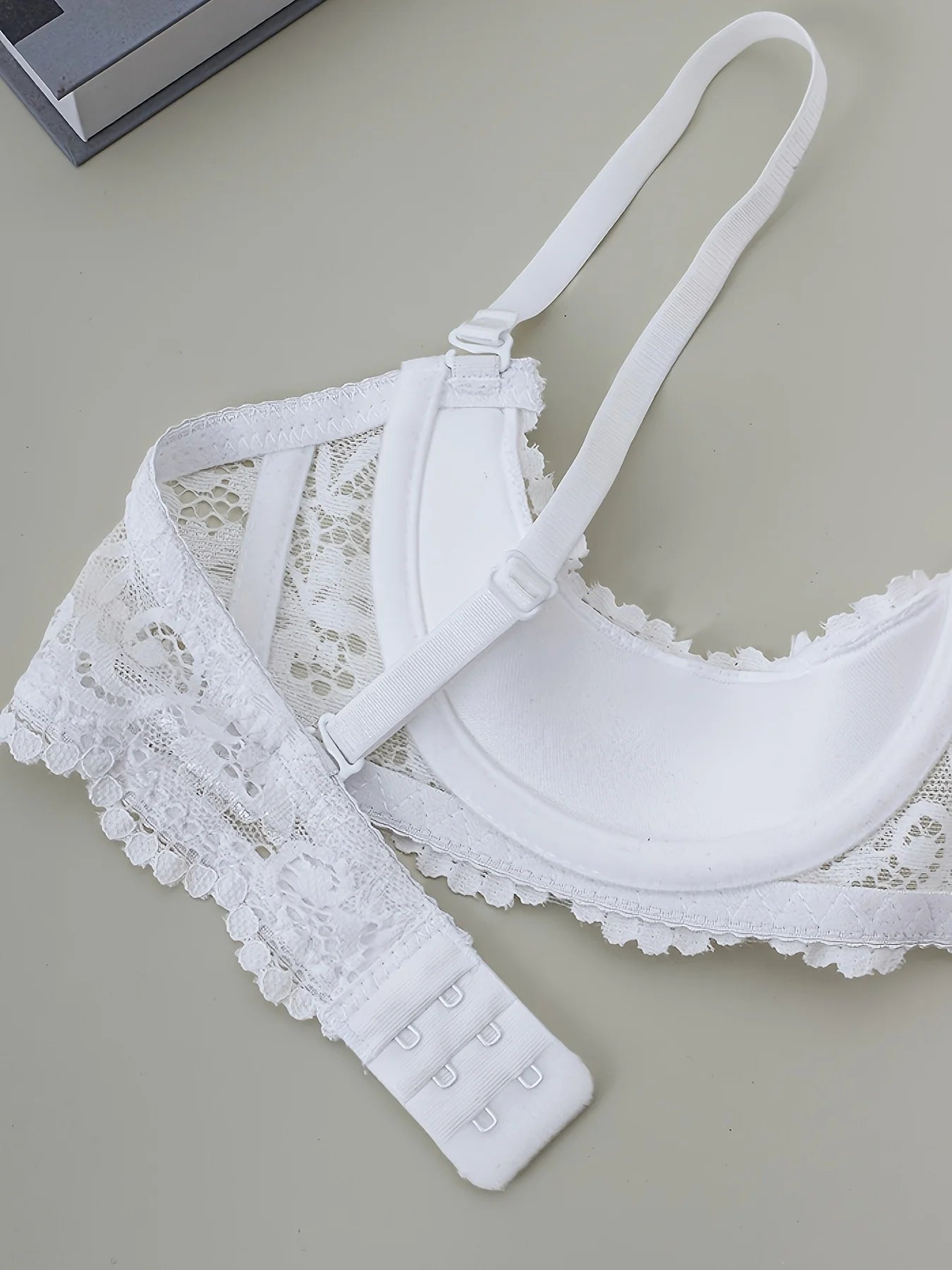 2PCS women's lace open cup lingerie, soft, skin friendly, breathable, plus size anti sagging sexy lingerie