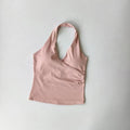 V-Neck Cross Halter Yoga Vest – Padded Sports Bra Beautiful Back