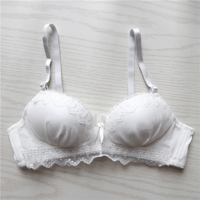 2022 underwire half cup 3/4  sexy bra size AB 70-85 soft push up underwear for women