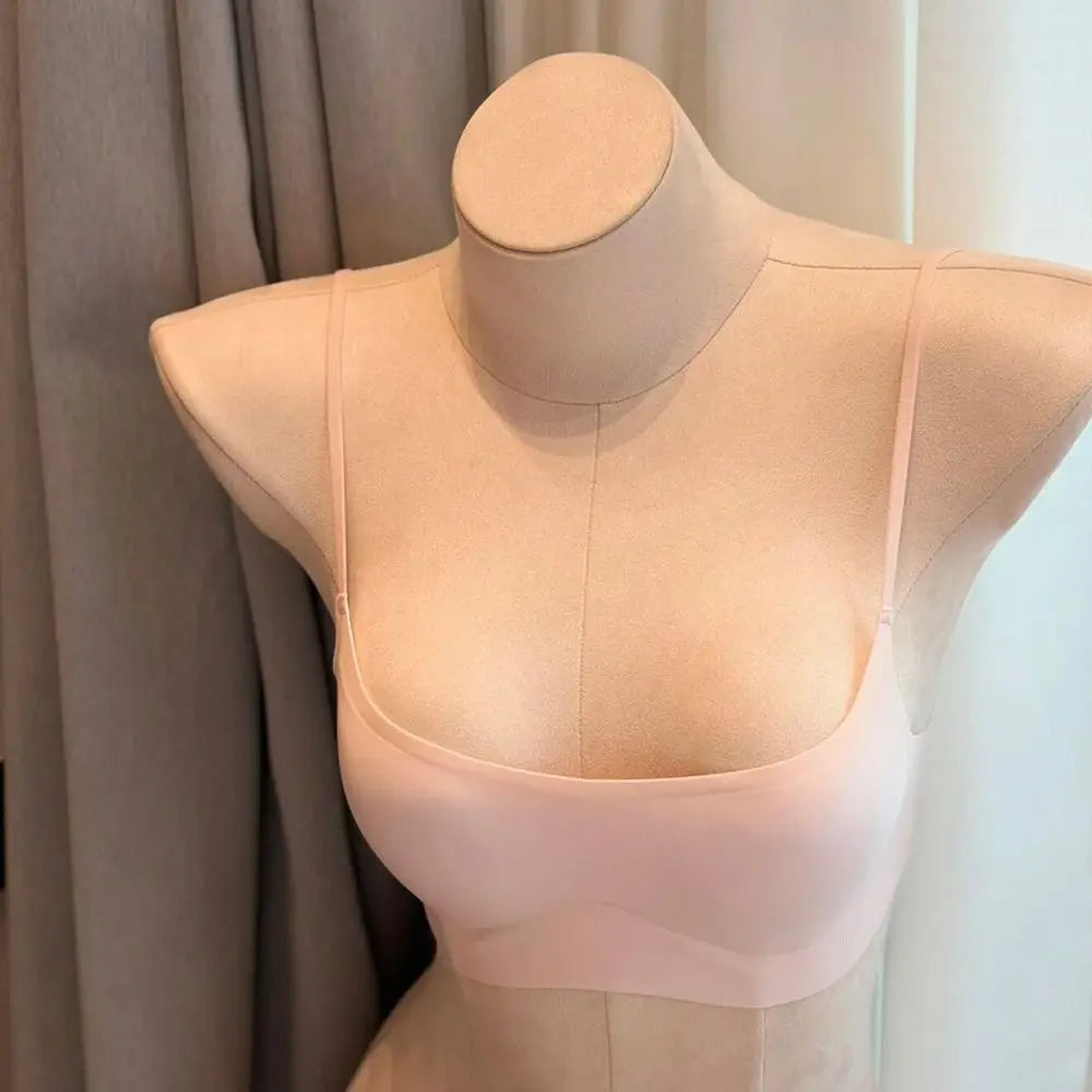 AB Cup Push-Up Bra – Seamless Low Neckline Breathable T-Shirt Everyday S–XL