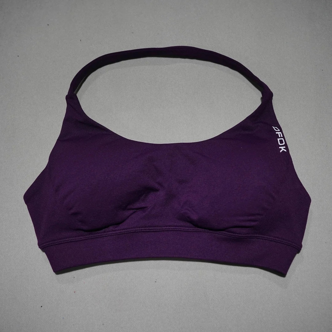 DFDK Women Seamless Sports Bra High Support Backless Yoga Camisole Top Push Up Fitness Running Gym Workout Athletic Sport Bra