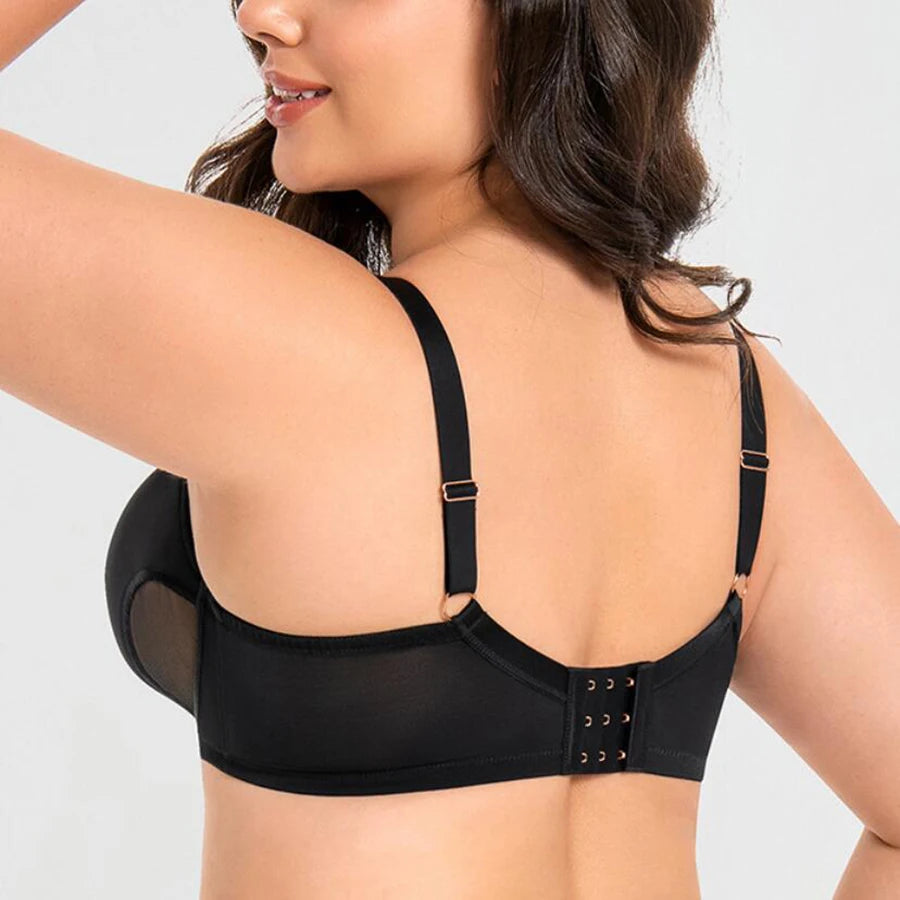 Women's Hollow Out Cup Push Up Bra Full Coverage Supportive  Underwire Female Balconette Lingerie 34 36 38 40 42 D E F G H I J